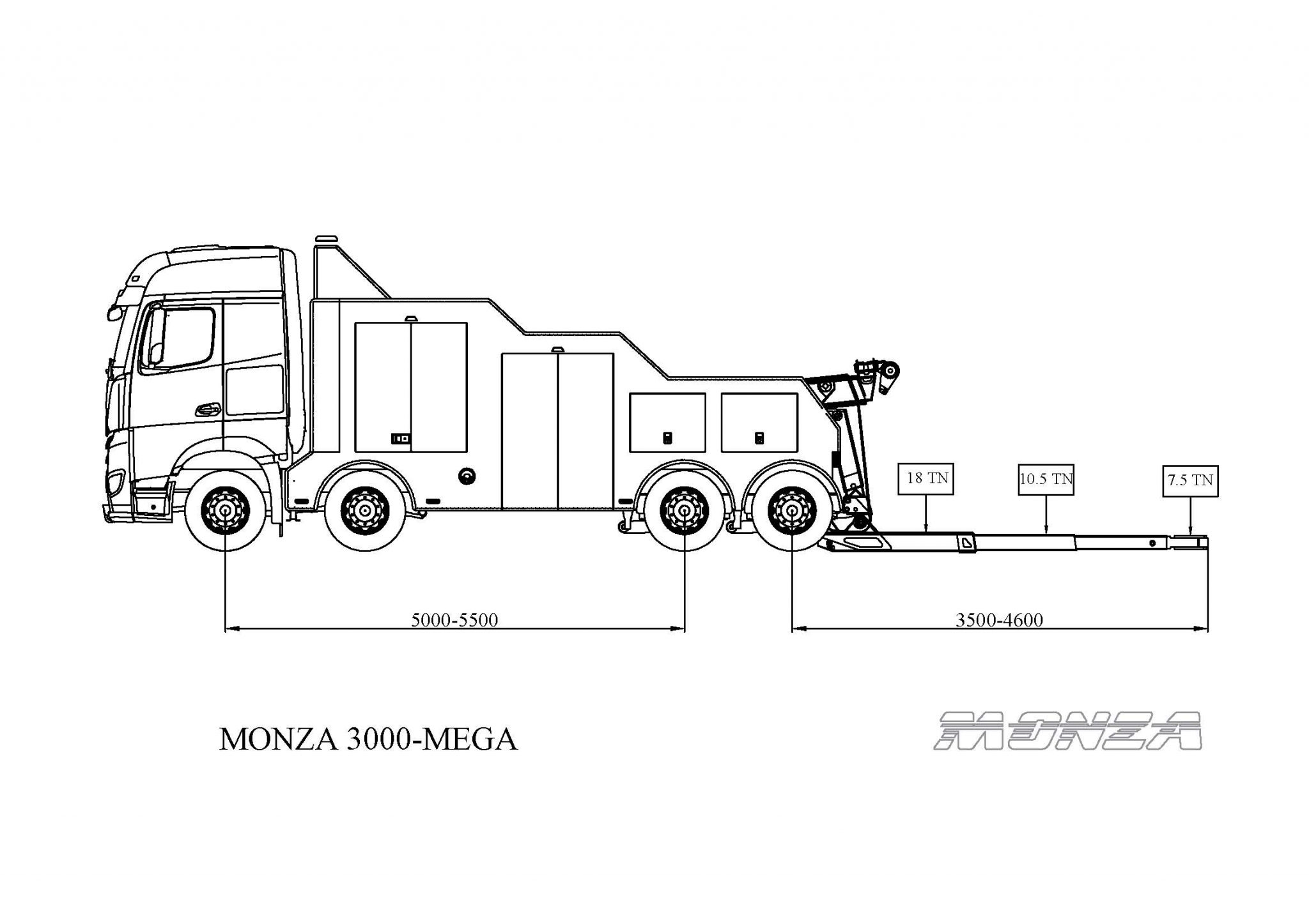 2048x1447 tow truck monza mega perfect for heavy vehicles monza j - Tow Truck Drawing