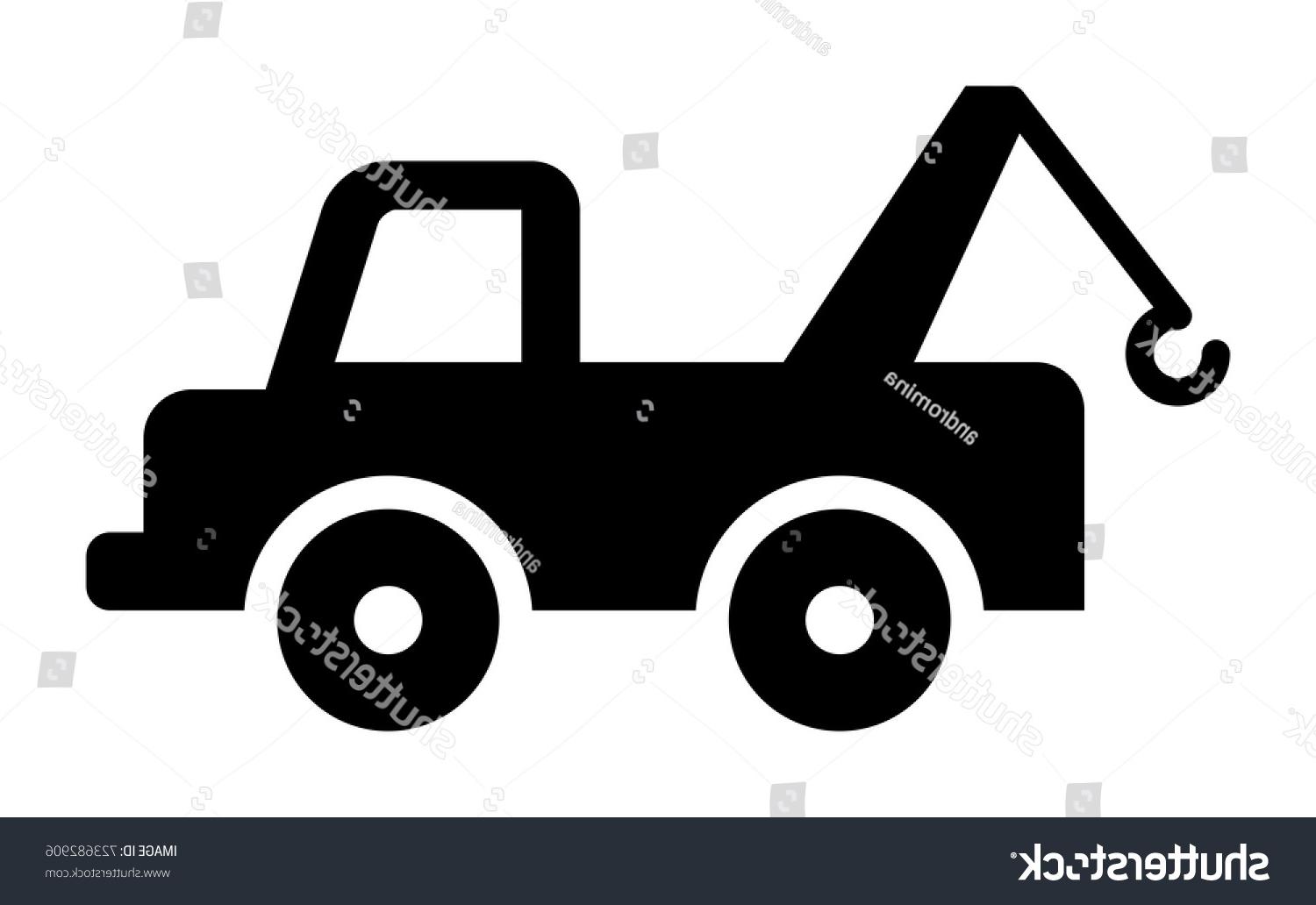 1500x1032 best free stock vector tow truck icon drawing - Tow Truck Drawing