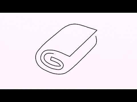 480x360 How To Draw Cartoon Towel Drawing Step - Towel Drawing