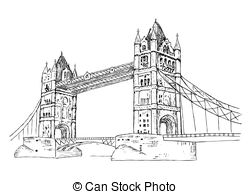 251x194 tower bridge illustrations and clipart tower bridge royalty - Tower Bridge Drawing