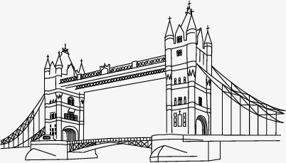 Tower Bridge Line Drawing at PaintingValley.com | Explore collection of ...