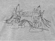 190x143 London Tower Bridge Men's Premium T Shirt Spreadshirt - Tower Bridge Line Drawing