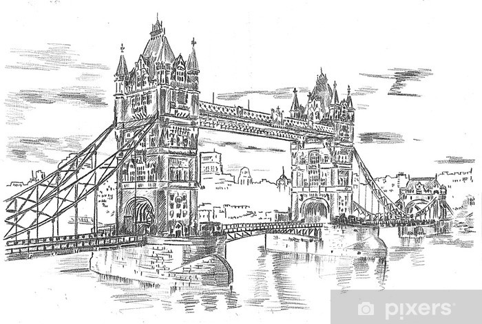 700x471 Tower Bridge - Tower Bridge London Drawing