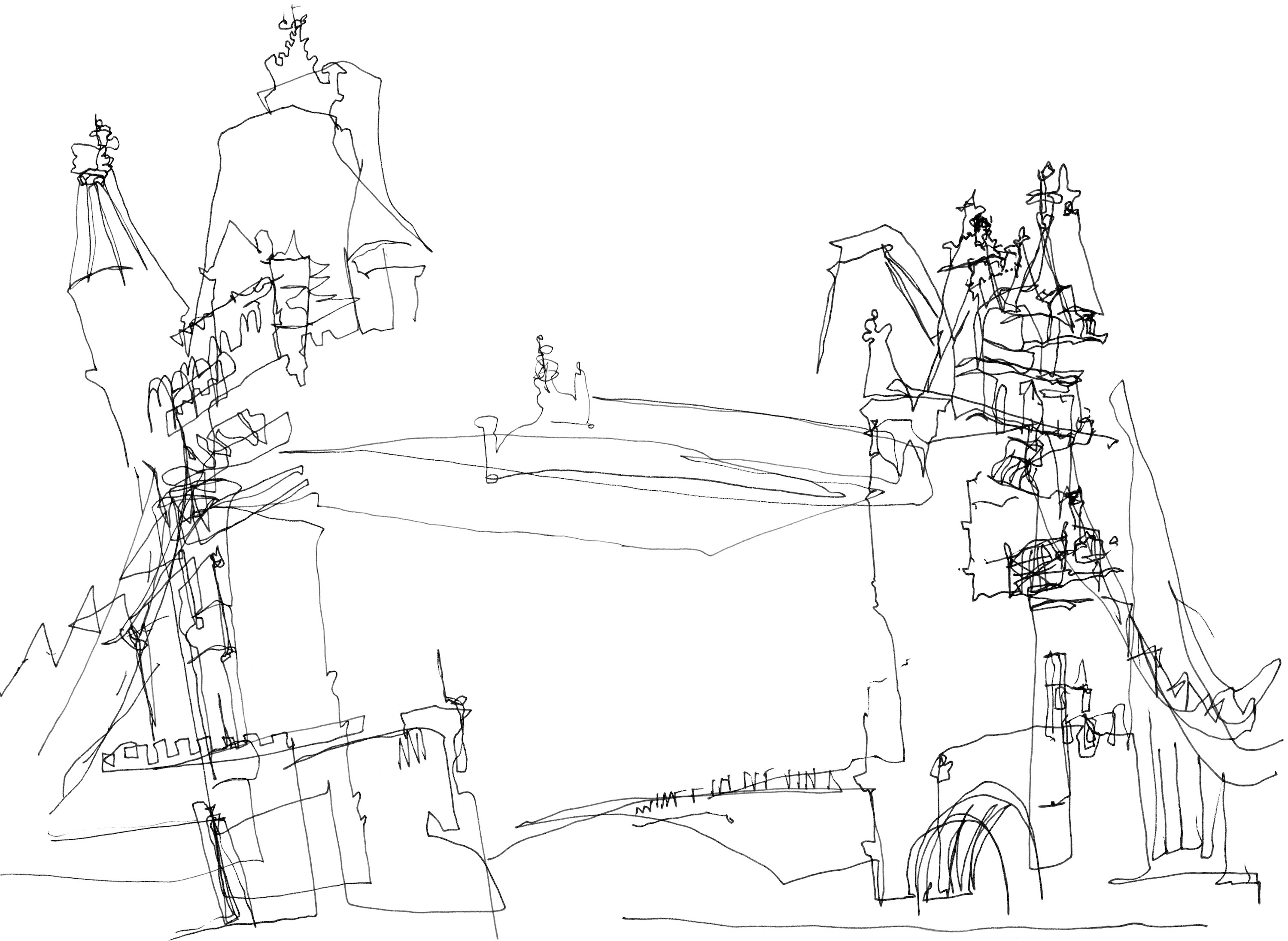 3000x2192 Alexdrawing Tower Bridge - Tower Bridge London Drawing