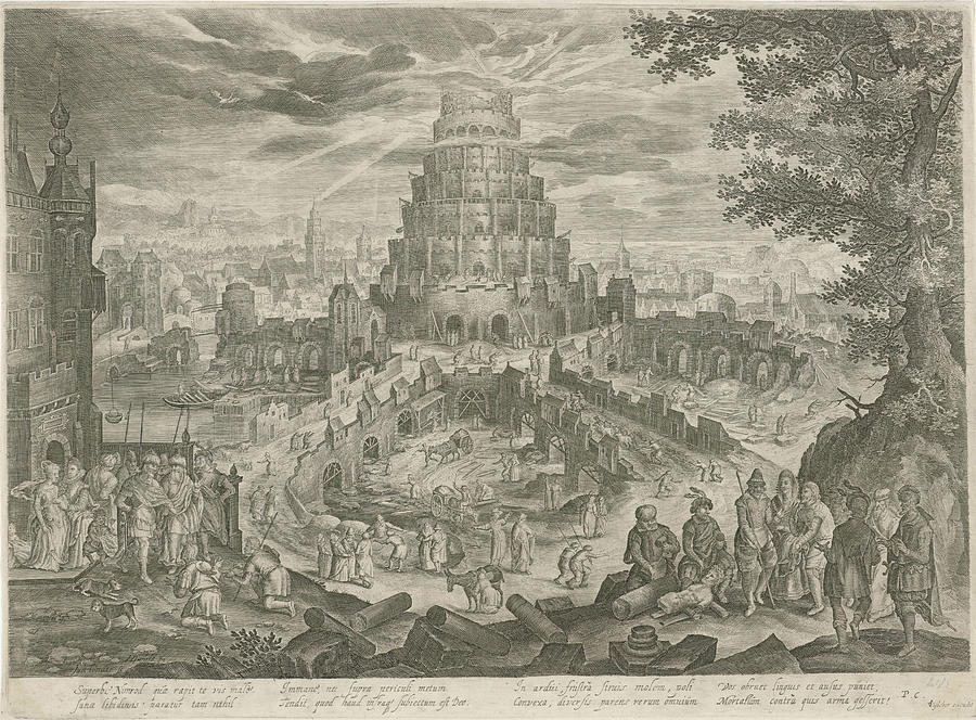 900x664 nimrod orders the building of the tower of babel drawing - Tower Of Babel Drawing