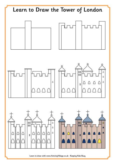 460x658 learn to draw the tower of london londontown drawings, london - Tower Of London Drawing