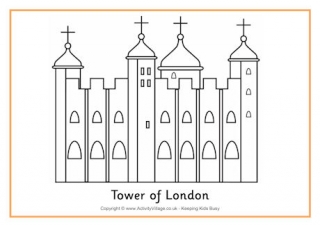 320x226 london colouring pages - Tower Of London Drawing