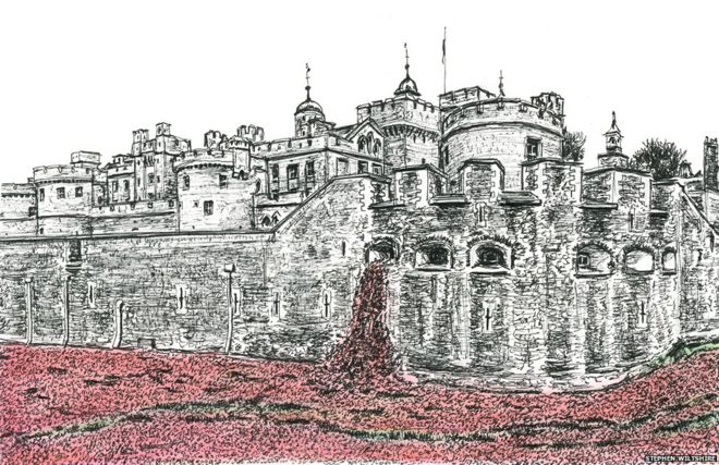 660x427 Drawing What Our Mouths Cannot Say - Tower Of London Drawing