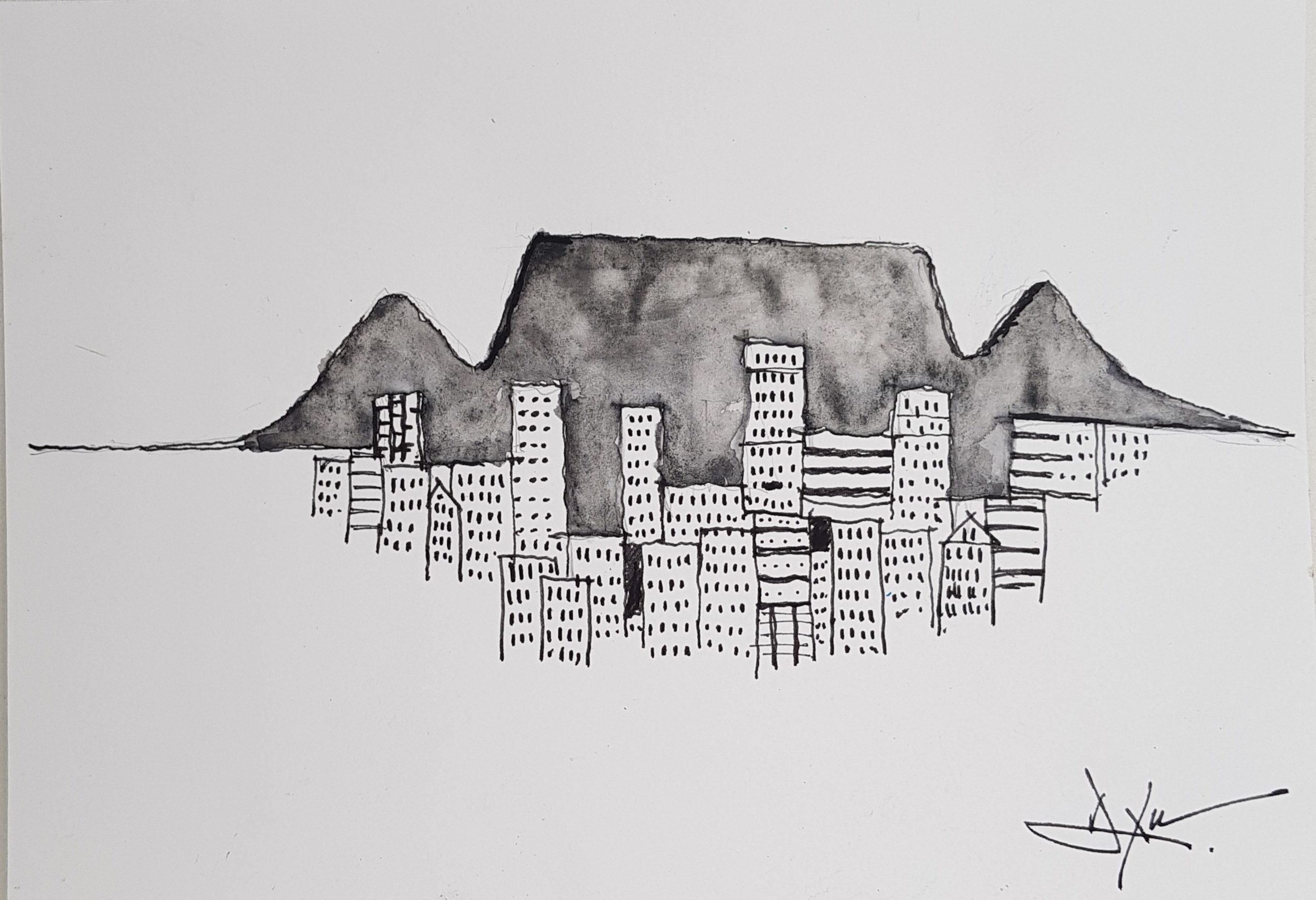 2549x1743 drink draw cape town - Town Drawing