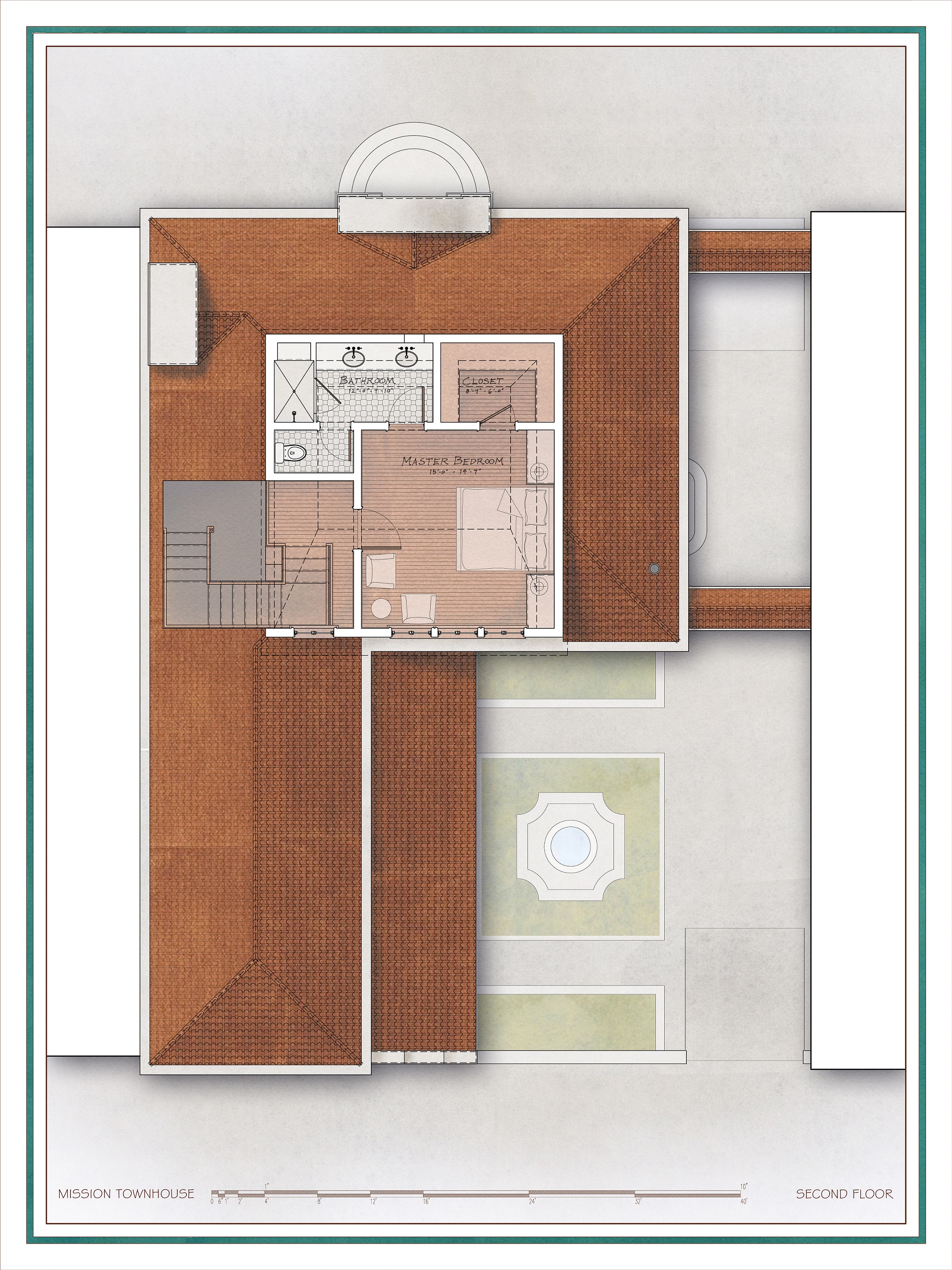 2025x2700 mission townhouse drawing space - Townhouse Drawing