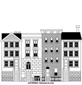 288x299 Pasig Townhouse Unit For Sale Bechay Villaroman - Townhouse Drawing