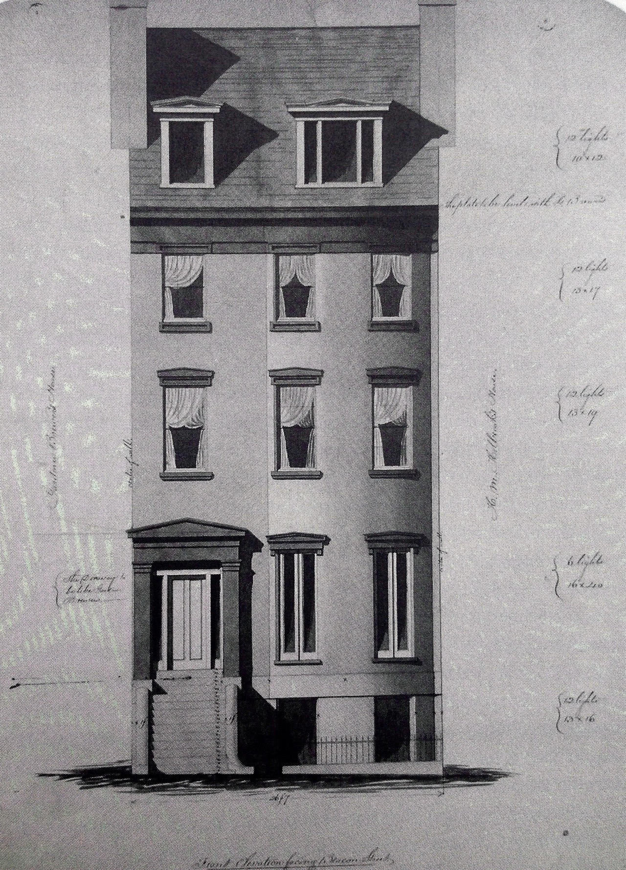 1280x1780 rickinmar townhouse drawing architect was gridley bryant - Townhouse Drawing