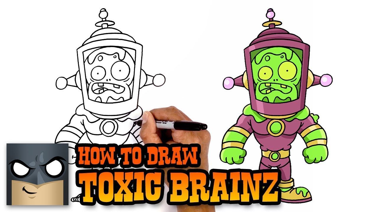 1280x720 how to draw toxic brainz plants vs zombies - Toxic Drawing