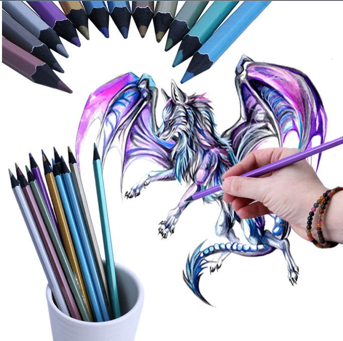 682x678 metallic colored pencils non toxic for drawing sketching - Toxic Drawing