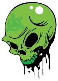 190x266 toxic skull head cool vector image graffiti funny iphone - Toxic Drawing