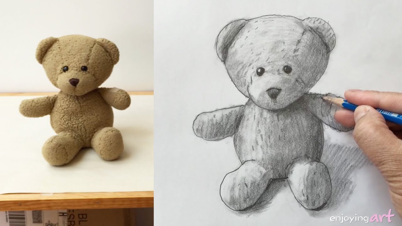 1280x720 How To Draw A Teddy Bear - Toy Bear Drawing