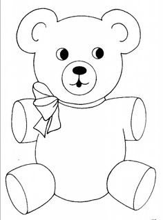 236x319 Outline Drawing Teddy Bear - Toy Bear Drawing