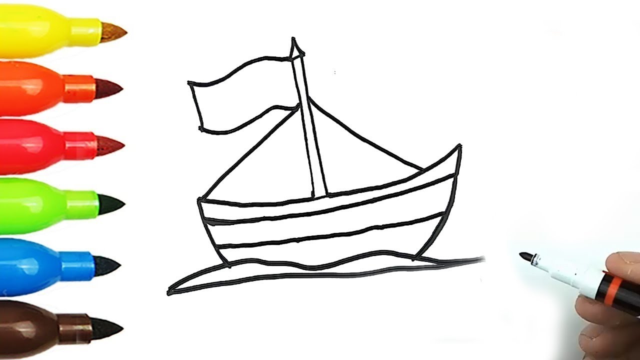 Toy Boat Drawing at PaintingValley.com | Explore collection of Toy Boat ...