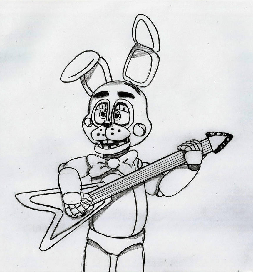 861x928 Toy Bonnie Drawing - Toy Bonnie Drawing