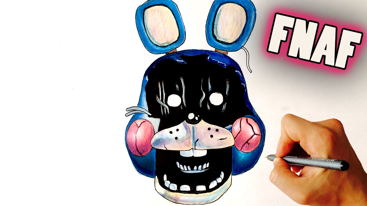 1280x720 Withered Toy Bonnie Fnaf How To Draw - Toy Bonnie Drawing