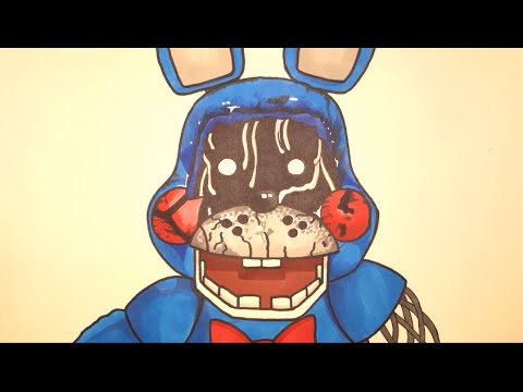 480x360 how to draw toy bonnie from fnaf step - Toy Bonnie Drawing