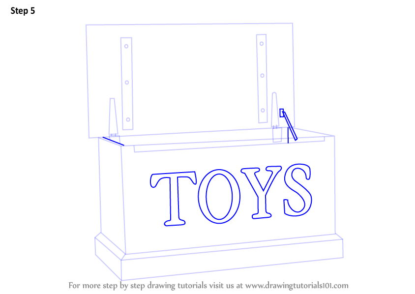 844x598 Learn How To Draw A Toy Box - Toy Box Drawing