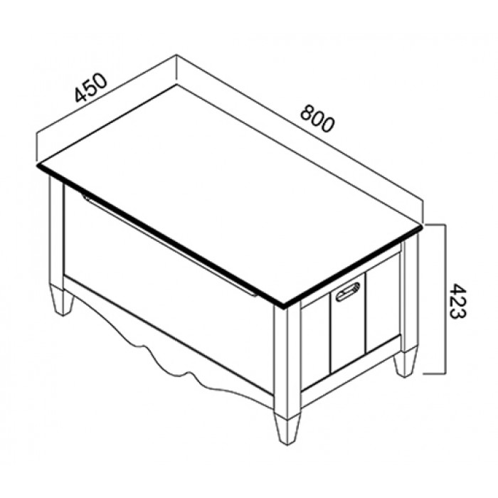 700x700 Princess Toy Box - Toy Box Drawing