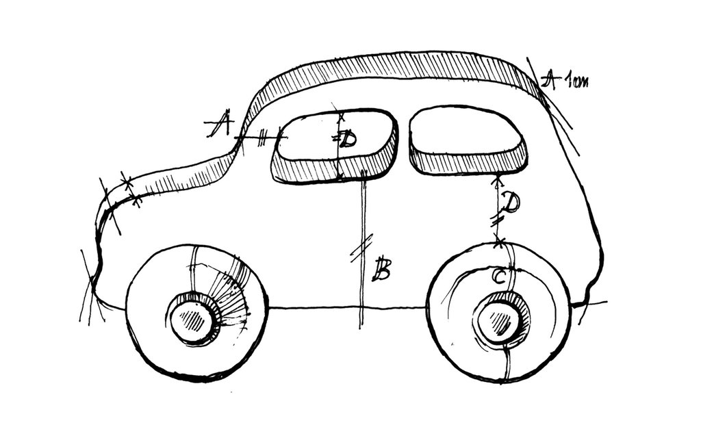 1024x640 Little French Car Toy Scp - Toy Car Drawing