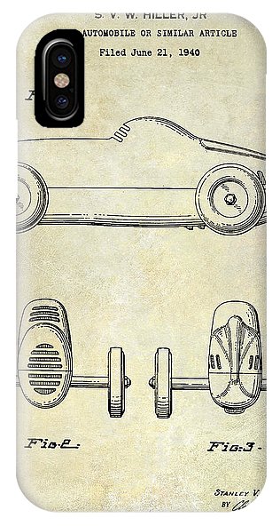 316x592 Toy Car Patent Drawing Iphone X Case For Sale - Toy Car Drawing