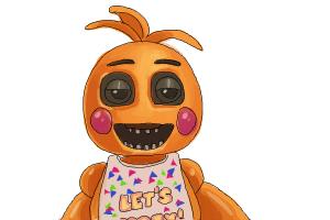 300x200 how to draw toy chica from five nights at freddys - Toy Chica Drawing
