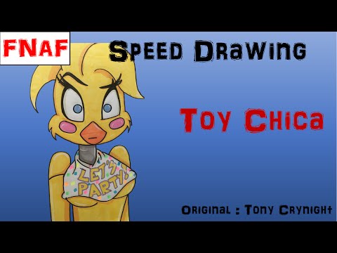 480x360 speed drawing fnaf toy chica - Toy Chica Drawing