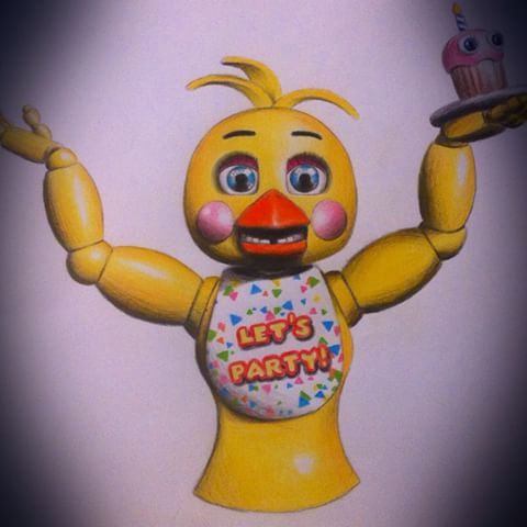 480x480 toy chica foxy jump scare drawing - Toy Chica Drawing