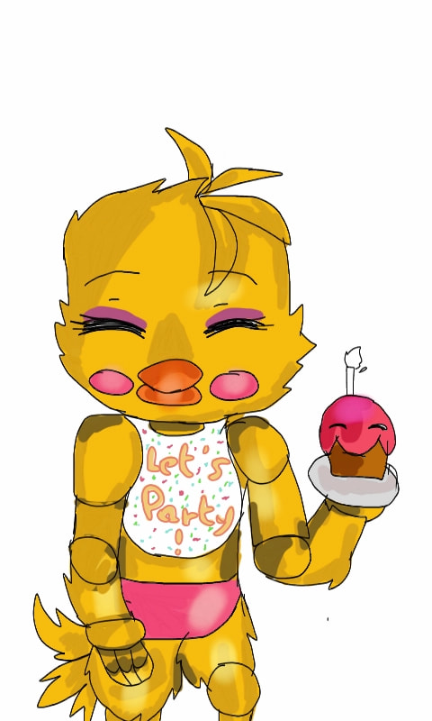 480x800 toy chica original pose drawing u - Toy Chica Drawing