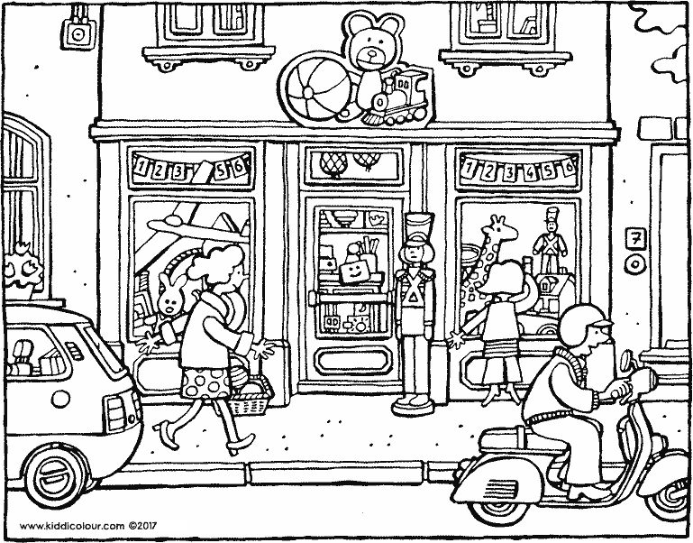 toy shop cartoon