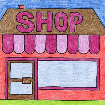 365x365 Buildings Archives Art Projects For Kids - Toy Shop Drawing