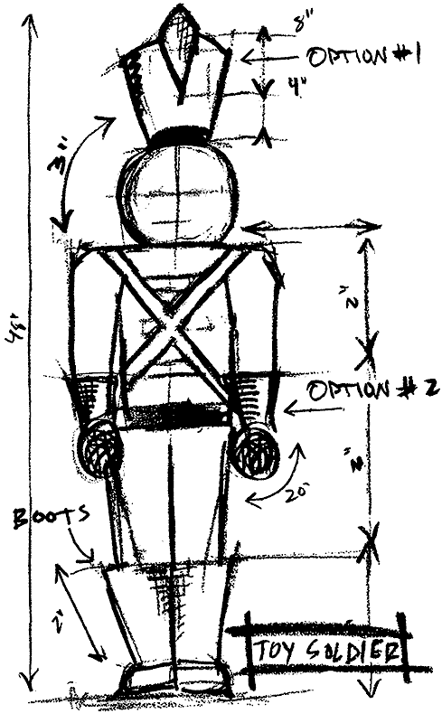 489x800 tim holtz wood mounted rubber stampstampers anonymous - Toy Soldier Drawing