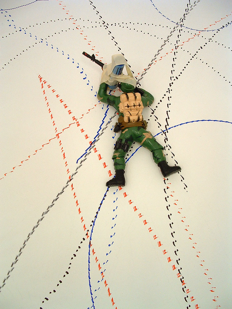 768x1024 toy soldier drawing process the soldier in action - Toy Soldier Drawing
