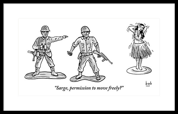 600x386 a toy soldier addresses a second toy soldier framed print - Toy Soldier Drawing