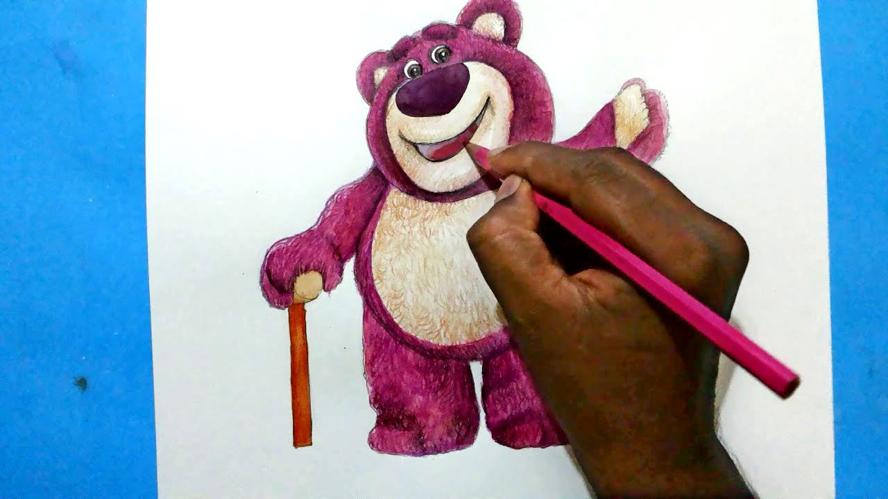 1280x720 how to draw lotso huggin bear from toy story - Toy Story 3 Drawing