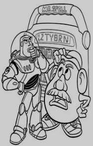 188x294 toy story coloring - Toy Story 3 Drawing
