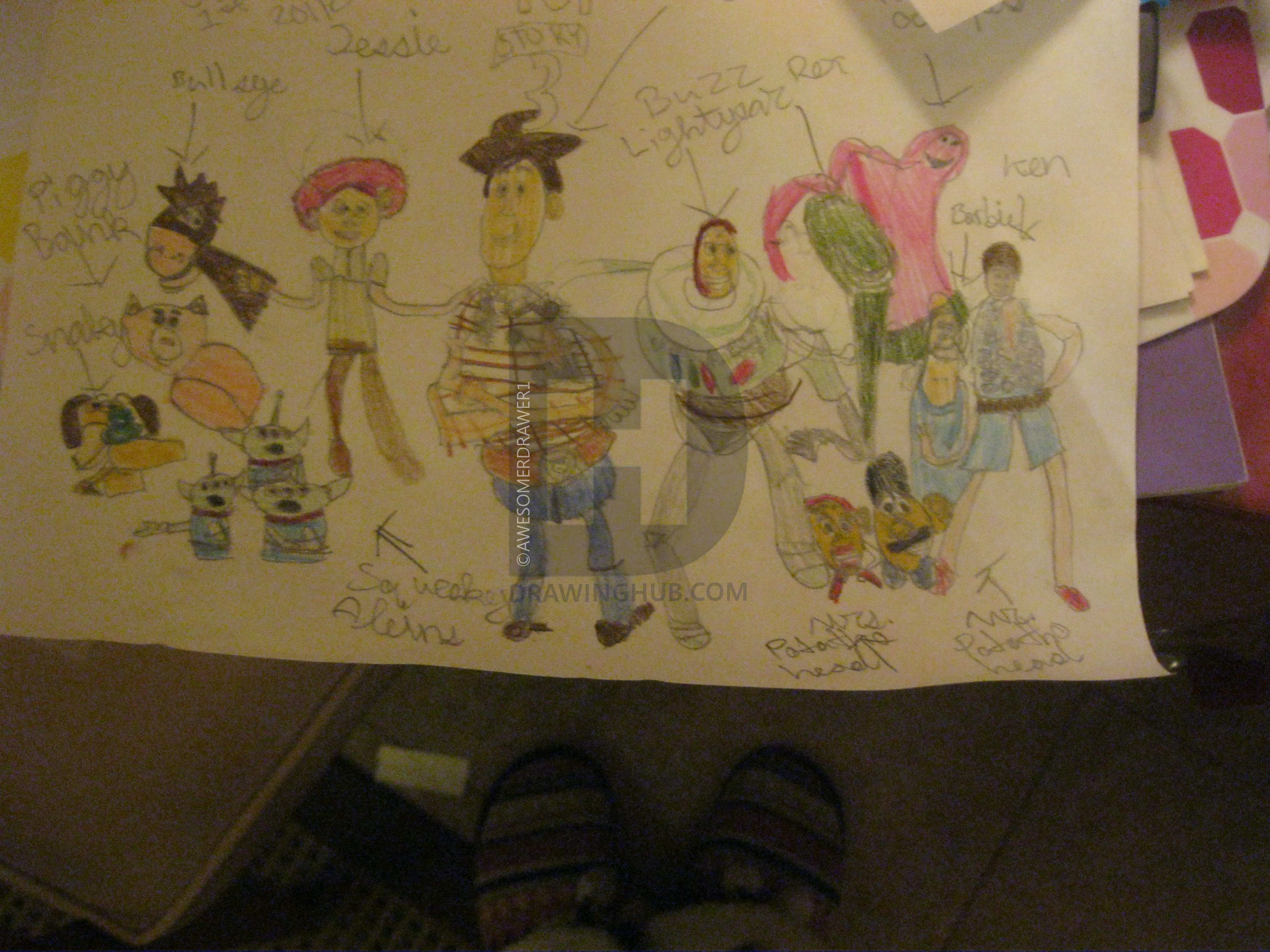 3648x2736 toy story drawing - Toy Story 3 Drawing