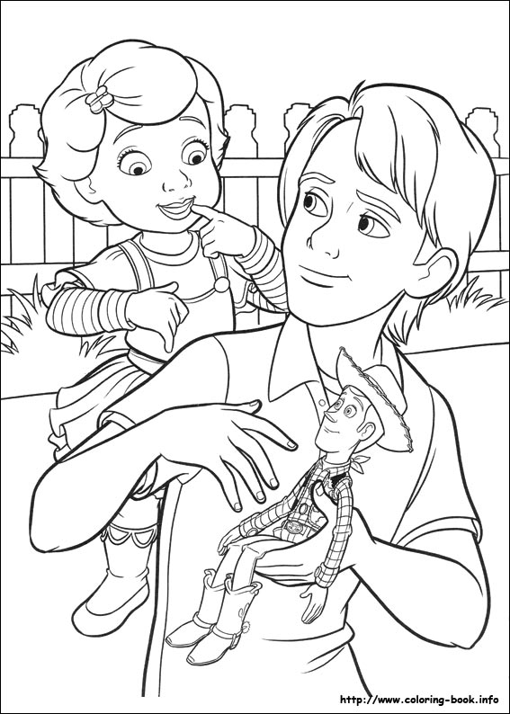 567x794 toy story coloring picture - Toy Story 3 Drawing