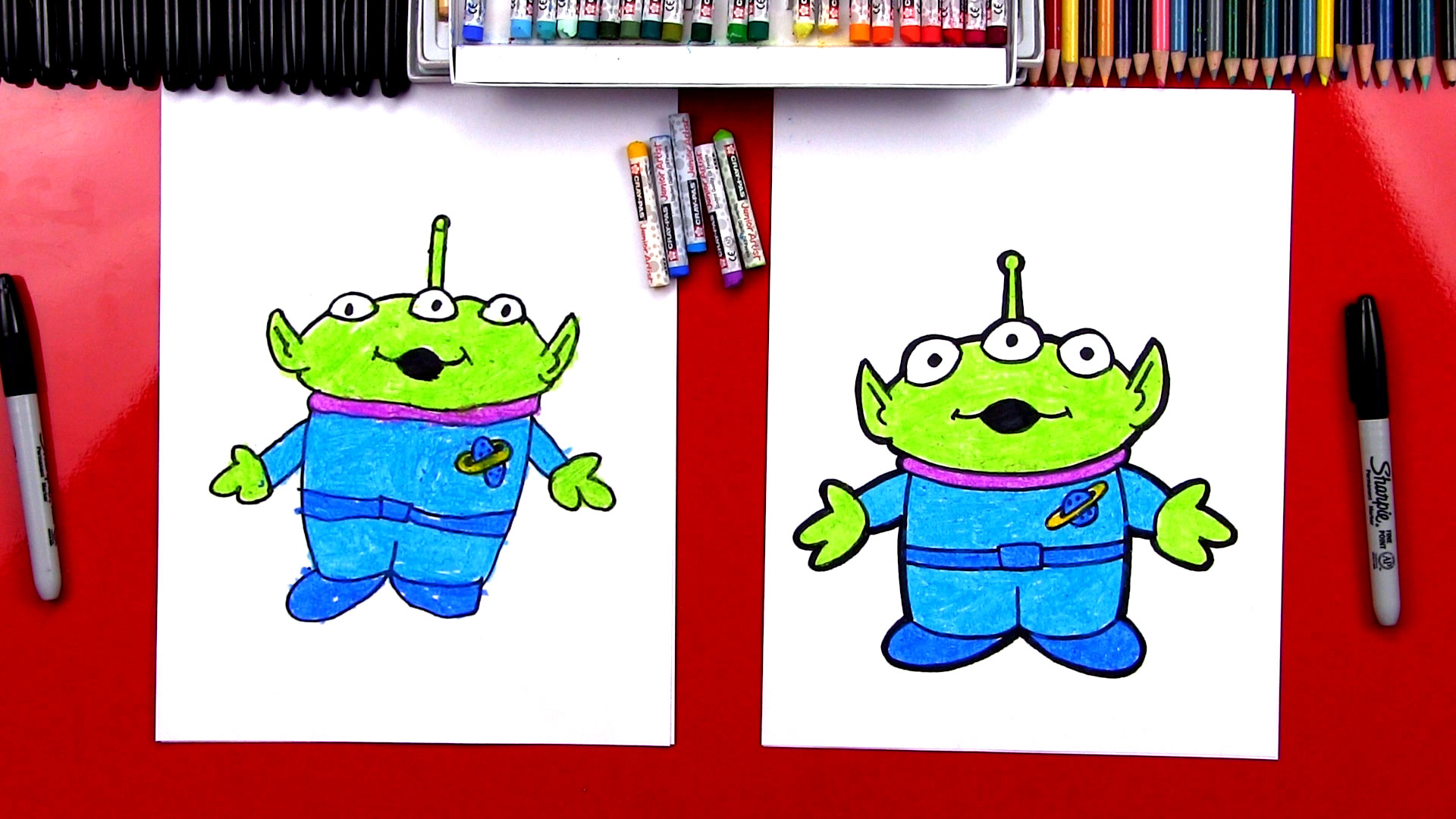 1920x1080 How To Draw Toy Story Alien - Toy Story Alien Drawing