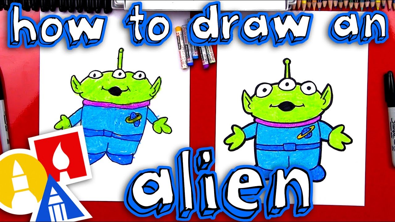 1280x720 How To Draw Toy Story Alien - Toy Story Alien Drawing