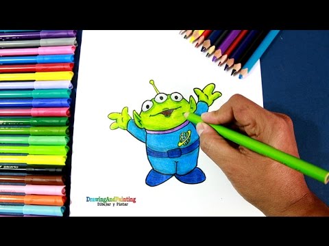 toy story alien drawing easy