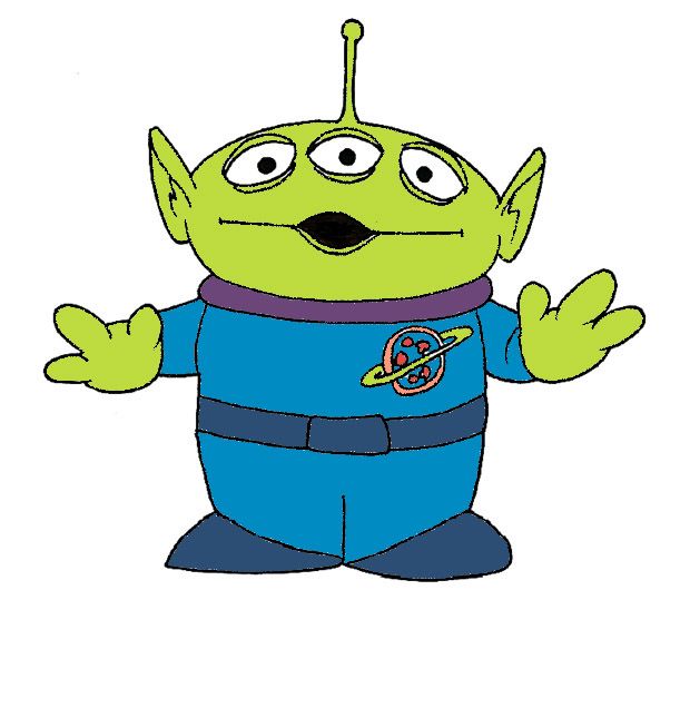 620x636 Toy Story Alien - Toy Story Alien Drawing