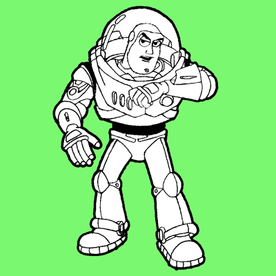 400x400 how to draw buzz lightyear from toy story and with easy - Toy Story Characters Drawing