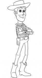 164x302 how to draw woody from toy story and with step - Toy Story Characters Drawing