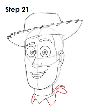 300x388 How To Draw Woody - Toy Story Drawings