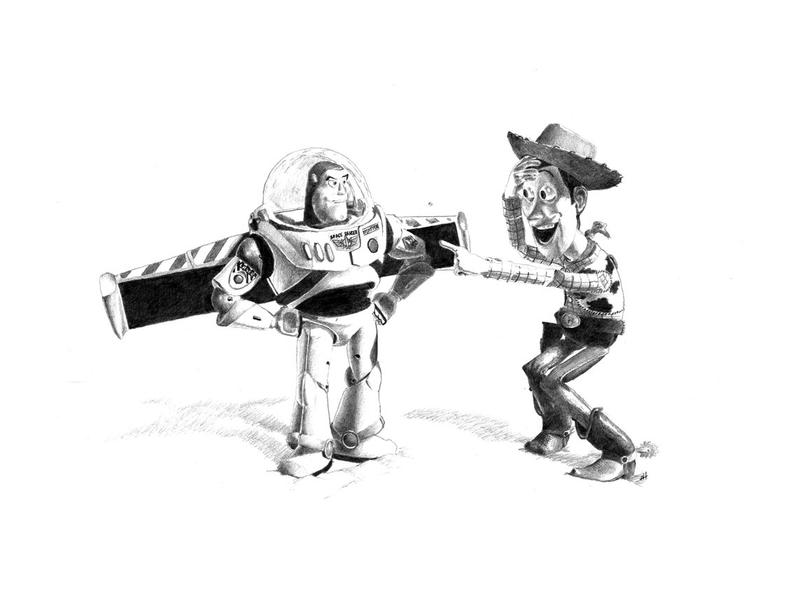 794x595 Toy Story Pencil Drawing Etsy - Toy Story Drawings